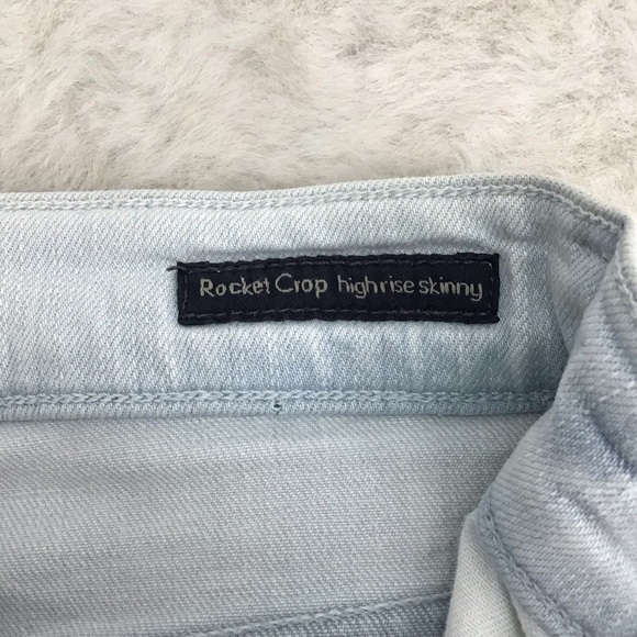 Citizens Of Humanity Blue Rocket Crop High-Rise Skinny Jeans Casual Size 27 - Picture 4 of 9